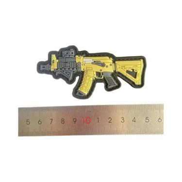 Imagem de Mini Patches De Borracha PVC 3D Para Mochila, Adesivos De Armas, Pisto