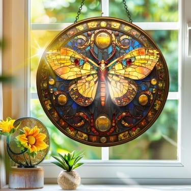 Imagem de Acrílico colorido Suncatcher, decoração de janela pendurada de mariposa para apanhadores de sol, arte de parede de arco-íris, para varanda, interior e exterior, jardim, enfeites de Natal, decoração 19