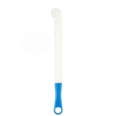 Imagem de Escova de limpeza de vidro flexível para decantadores de vinho, taças de narguilé e copos altos com design dobrável para limpeza interna profunda