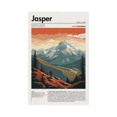 Imagem de Impressão Em Tela Vintage Retro De Aventura Na Montanha, Decoração Art