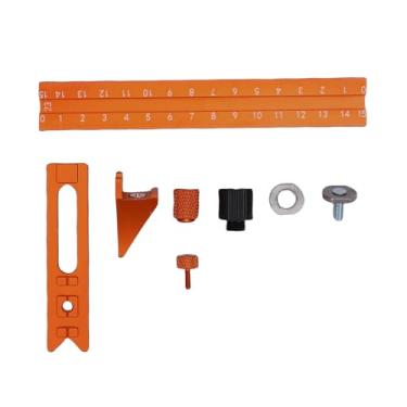 Imagem de Garosa Régua de Escrita Em Escala de 4 Lados - Ferramenta de Marcação Magnética de Marcenaria de Ponta Dupla Com Limite Ajustável para Ladrilhos de Madeira e Superfície de Metal