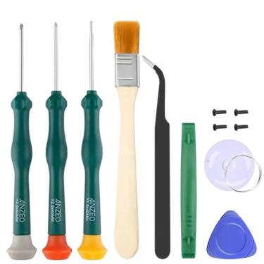 Imagem de Chave de fenda Triwing para Nintendo Switch, kit de ferramentas de reparo profissional para substituição de joystick Joy-con com pinças, barra de abertura e ventosa