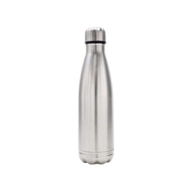 Imagem de Garrafa De Água Portátil, Estilo Boliche Inox Térmica Squeeze Com Camada Dupla Para Academia Esporte 750 ML Quente Frio BELA JOY (CROMADO)