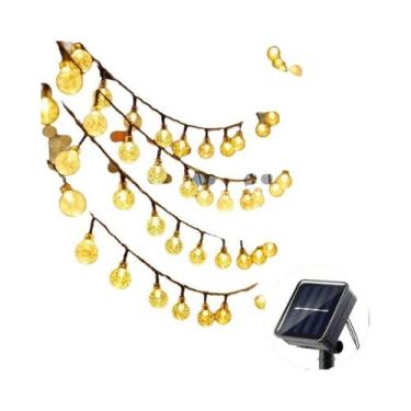 Imagem de Luzes De Cordão LED Solar Em Forma De Bolha Para Camping, Tenda, Quart
