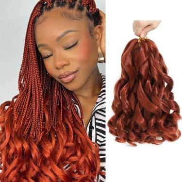Imagem de Braiding Hair WIPPORYA French Curly 30 cm, 6 pacotes, mulheres negras
