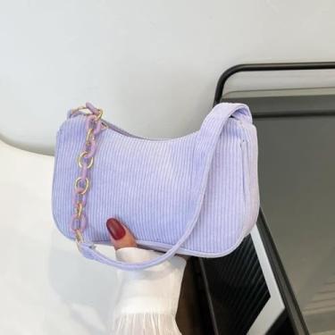 Imagem de Bolsa feminina pequena transversal para celular, mini bolsa transversal, Roxa