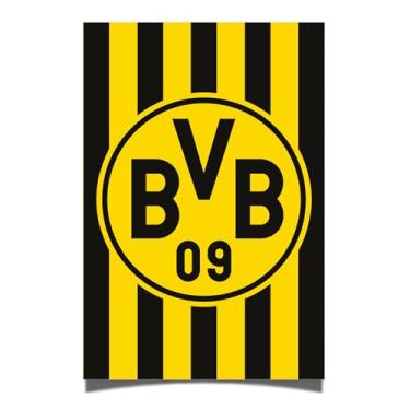 Imagem de Desert Cactus Borussia Dortmund FC Poster BVB Alemão Alemanha Die Schwarzgelben Futebol 28 x 43 cm Decoração de escritório Decoração Oficial Fan Gear (28 x 43 cm, Versão K)
