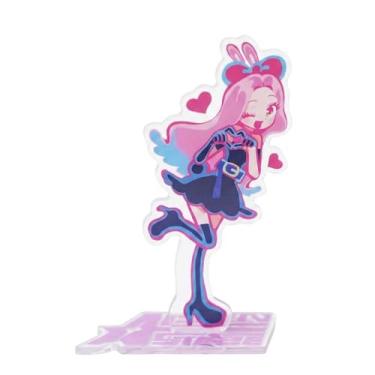 Imagem de YJacuing Alien Stage Rabbit Series Boneco de acrílico com suporte, anime oficialmente licenciado, decoração de mesa ALNST com cartão colecionável bônus (Mizi)