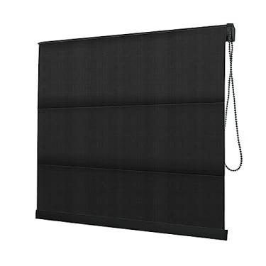 Imagem de Persiana Romana Preta - 1,20m larg x 2,20m alt - Tecido Blackout - Persianet