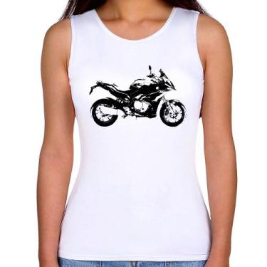 Imagem de Regata Feminina Moto S 1000 XR Art - Foca na Moda, Branco, GG