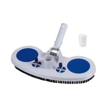 Imagem de Piscina sucção vácuo cabeça escova limpador, curvo ferramenta de limpe