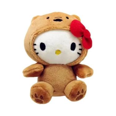 Imagem de Chaveiro De Pelúcia Hello Kitty Urso Panda Sanrio Anime Brinquedo Maci