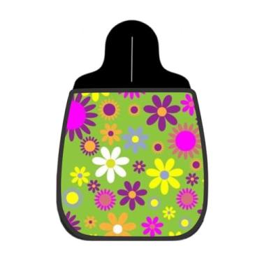 Imagem de Lixeira De Carro Organizador Lixinhocar Floral Colorido Fundo Limão