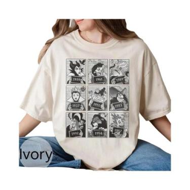 Imagem de Camiseta Retro Da Vilã Da Disney Com Gola Confortável, Ursula, Rainha 