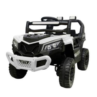 Imagem de Mini Utv Elétrico Infantil Off-Road 12V, Com 4 Motores, Luzes e Sons, Rodas Largas e Cinto Segurança