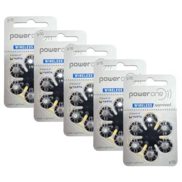 Imagem de 30 Pilhas Baterias 10 PR70 Aparelho Auditivo Extra Power One 5 Cartela