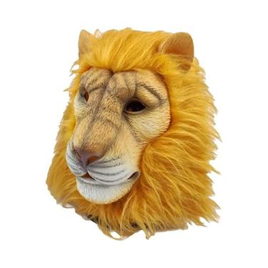 Imagem de Máscara De Cabeça De Leão Para Cosplay, Fantasia De Halloween, Acessór
