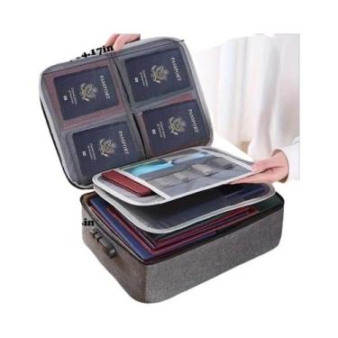 Imagem de Organizador De Arquivos À Prova De Fogo E Água Com Fechadura De Combin