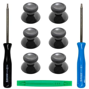 Imagem de SOSS GAMING Substituição De Joystick Para Controle Do Xbox One - 6 Peças De Joysticks Analógicos Genuínos - Emborrachados Verdadeiros Com Kit De Chave De Fenda De Reparo T8 T6 Para Controle Do Xbox