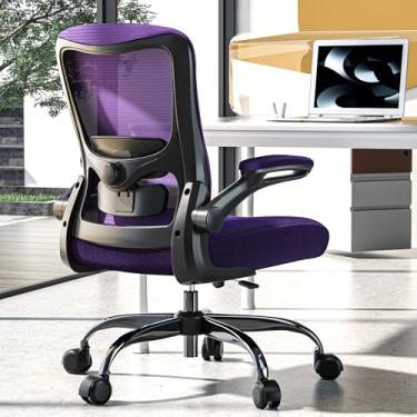 Imagem de Zeonsit Cadeira de escritório ergonômica – Cadeira de mesa de encosto alto com suporte lombar ajustável, encosto de malha respirável, capacidade de 150 kg, fácil montagem, para tarefas executivas de