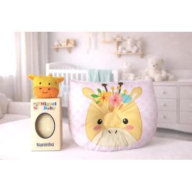Imagem de Naninha Mais Travesseiro Anatômico De Bichinhos - Aconchego Baby Enxov