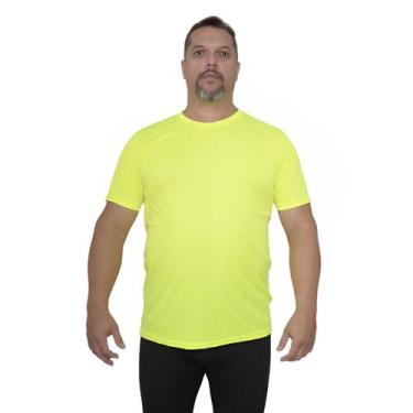 Imagem de Camiseta Plus Size Masculina Básica Dry Fit Academia Treino - FR Moda 