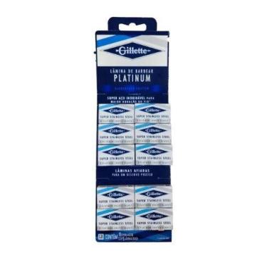 Imagem de Lâmina Barbear Gillette Platinum Meia Cartela C/ 100 Lâminas