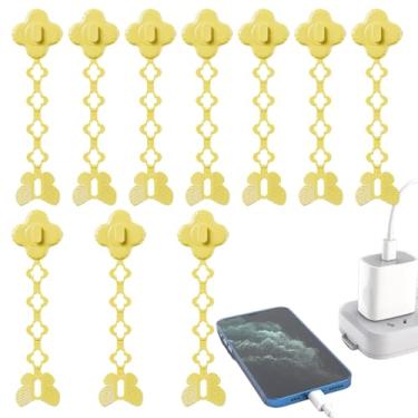 Imagem de Organizador de cabos, clipes de fixação de cabos adesivos, suportes de fio para cabos, para eletrodomésticos de cozinha, mesa de cabeceira, parede e quarto