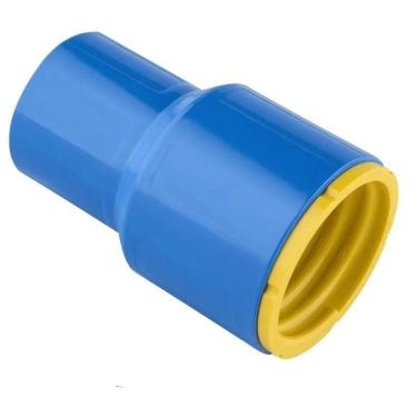 Imagem de Ponta Femea 75mm Engate Rapido Roscavel Azul Irrigação Viqua