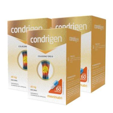 Imagem de Kit 3 Condrigen Colageno Tipo 2 com 60 Capsulas Maxinutri