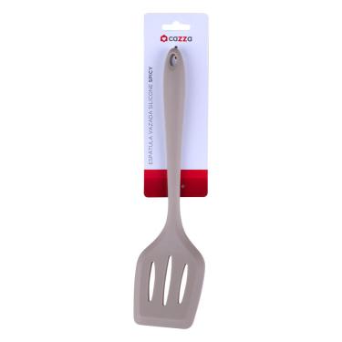 Imagem de Espátula Vazada Silicone Spicy Cazza Cinza