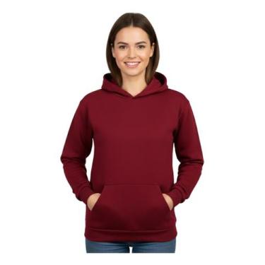 Imagem de Moletom Canguru Com Capuz Unissex Flanelado 100% Algodão - Luh Godinho