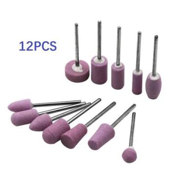Imagem de Conjunto De 10/12 Peças De Brocas Mini Para Unhas, Pedras Abrasivas De