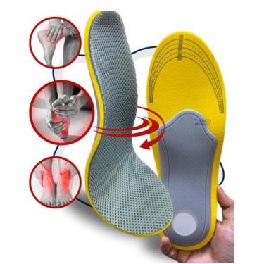 Imagem de Palmilha Anatômica Para Pisada Pronada Pé Chato Pé Cavo Pé Plano - Erg