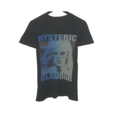 Imagem de Camiseta Gráfica Unissex Em Carvão Hysteric Glamour Estilo Retrô Dos A