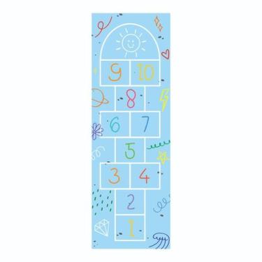 Imagem de Amarelinha Tapete Adesivo Autocolante Decoração Quarto Infantil Escola