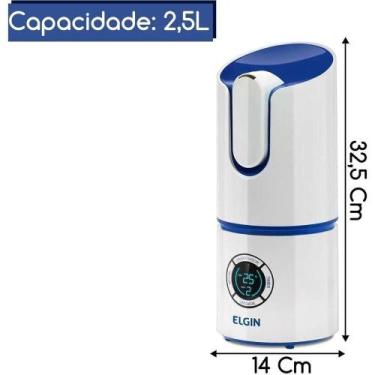Imagem de Umidificador De Ar Digital 2,5 Litros Bivolt Elgin