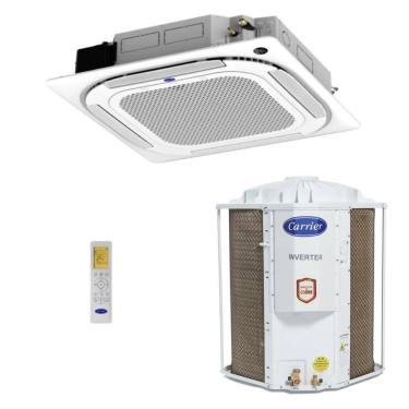 Imagem de Ar Condicionado Cassete Carrier 4 Via Inverter Connect 48.000 BTU Frio 220v R-32 40KVQE48C5