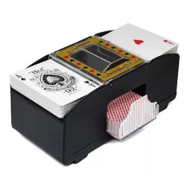 Imagem de Embaralhador Automático Misturador Cartas Baralho Jogo Truco - Charti 