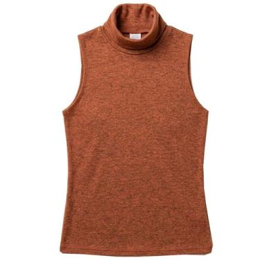 Imagem de Blusa Feminina Gola Alta Regata Lanzinha - Organiky, Terra, M