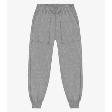 Imagem de Calça de Moletom Unissex Rovi Kids Cinza, 16, Cinza