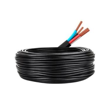 Imagem de Cabo PP Flexível 4x6mm 20 Metros Multipolar 500V para Instalações Come