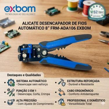 Imagem de Alicate Desencapador de Fios Automático 8 FRM-ADA106 EXBOM