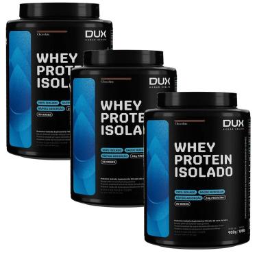 Imagem de Kit 3X Whey Protein Isolado - 900g Chocolate - Dux Nutrition-Masculino