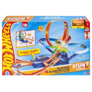 Imagem de Pista Com Carrinho Hot Wheels - Colisão Aérea - Stunt Tracks - Mattel