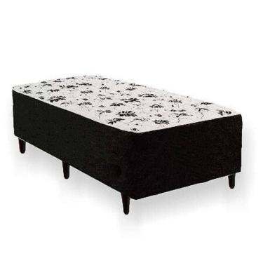 Imagem de Cama Box Solteiro Conjugada Ortopédica Bambu 88x188