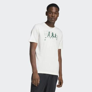 Imagem de Camiseta Adidas Grafica Anx Run Bege, M