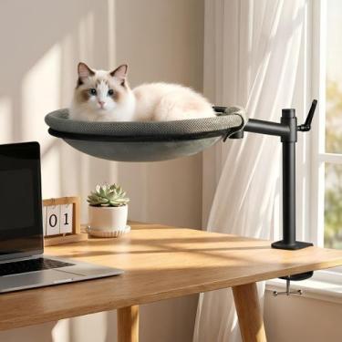 Imagem de Cama de mesa Cat Cama de gato unidispositivo para mesa com cinza girat