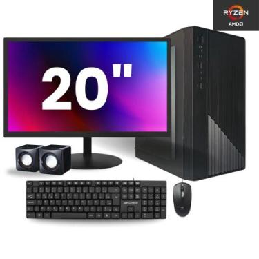Imagem de Pc Computador Completo Amd Ryzen 5 5500 16gb Nvme 512 Gb Monitor Led 2