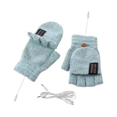 Imagem de Luvas Térmicas De Inverno Com Aquecimento Elétrico USB E Tela Sensível